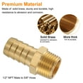 thumbnail image 5 of 8pcs Brass Barbed Fitting 1/2" to 5/8" Hose ID Hose Fitting, 5 of 7