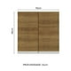 thumbnail image 2 of Alacena Madesa Glamy 70 cm 2 Puertas Marrón, 2 of 6