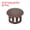 Brown, variant on Uxcell 32Pcs Plastic Hole Plugs, Flush Type Panel Hole Plugs Insert End Caps for Locking Hole Furniture Cabinet 28mm Black