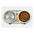 thumbnail image 1 of Lemon Pet Mat for Food and Water, Funny Lemon Doodle Be Happy Summer Key Typography, Non-Slip Rubber Mat for Dogs and Cats, 18" X 12", by Ambesonne, 1 of 2
