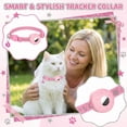 thumbnail image 4 of Cat Collar With Airtag Holder Reflective Pink Anti-Lost Collar With Bell 1 Pack For Cat, 4 of 7