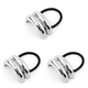 thumbnail image 1 of Corbata Metal para El Mujer Coleta Doble (plata), 1 of 4