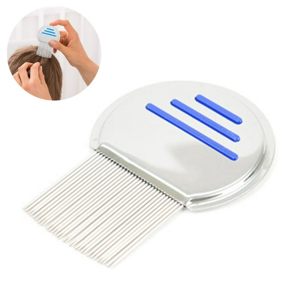 1 Pack Lice Removal Combs, Head Lice Combs Stainless Steel Metal Nit Comb, Portable Louse Removal Comb for Effectively Get Rid of Hair Lice and Nits