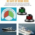 thumbnail image 6 of 2pcs LED Navigation Boat Light, IP67 Waterproof Boat Light for Fishing Boat Yacht Pontoon Port Starboard, 6 of 9