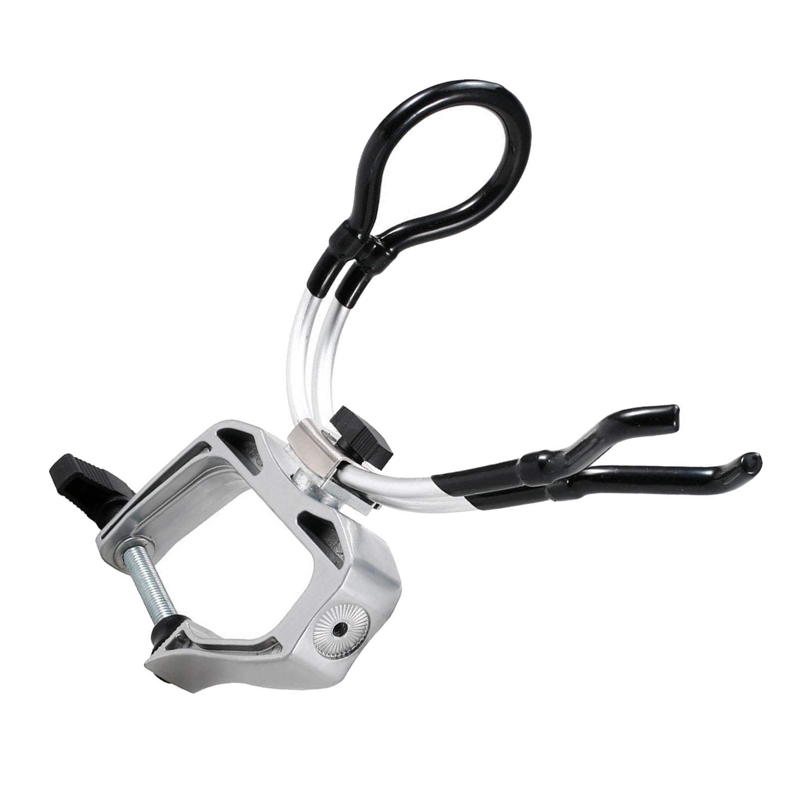 Fishing Rod Holder Clamp Mount Rotating Aluminum Alloy Support Adjustable Tilt Shore Casting Accessory Boat Outing Helper Hands Rest Setup