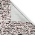 thumbnail image 6 of Ambesonne Modern Valance & Curtain, Popular Fashion Words, 55"x45", Red Black and White, 6 of 6