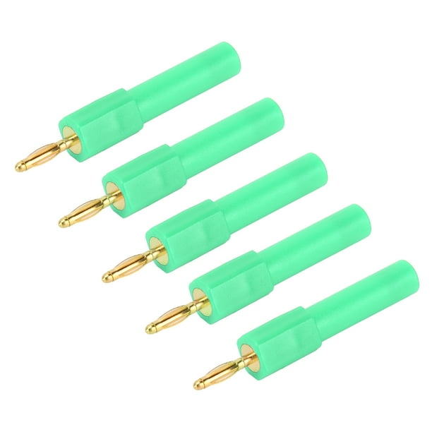 Enchufe De Cambio De Banana, Enchufe De Banana Macho A Hembra Adaptador De Sonda De Enchufe De 2 Mm A 4 Mm Artesanía Exquisita Para Inversores Para Barcos Para Computadoras ANGGREK Verde
