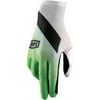 100% Celium Gloves Textile Slant Green Medium