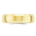 thumbnail image 3 of Auriga 10k Yellow Gold 6mm Beveled Edge Comfort Fit Wedding Band for Women Size- 11.5, 3 of 6