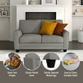 thumbnail image 6 of Hillsdale Furniture Daniel Upholstered Loveseat, Nature Gray, 6 of 16