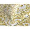 thumbnail image 4 of Ambesonne Victorian Quilted Bedspread Set 3 Pcs, Swirling Lines Floral, Queen Size, Yellow and White, 4 of 5