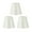 cream color, variant on Pack of 3 Elegant Clip on Lamp Shades Lamp Shell Lighting Cover PVC Fabric Texture for Chandeliers and Wall Sconces