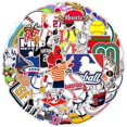 thumbnail image 1 of 50 Baseball Notebooks, Luggage Cases, Skateboards, Cars, Water Cups, Graffiti Decoration Stickers, Waterproof Creative Stationery Stickers, 1 of 4