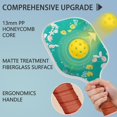 thumbnail image 2 of Pickleball Paddles Set Of 2, Fiberglass Surface, Spring Flowers Floral Print, 4 Balls & Bag, 2 of 5