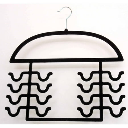 2pc Black Velvety Sport Tank Top  Bra  Strappy Dress  Closet Organizer Hangers  USA Patented.