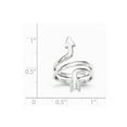 thumbnail image 2 of Ladies Sterling Silver Rhodium Plated Arrow Wrap Ring, 2 of 2