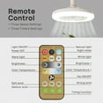 thumbnail image 5 of 30W LED Smart Fan Light, Enclosed Ceiling Fan with Remote Control, 3-Color Modes, 3-Level Wind, E26 Socket for Home, Living Room, Bedroom, 5 of 5