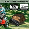 thumbnail image 3 of Hzsb Tow Behind Lawn Sweeper,44 inch Heavy-Duty Leaf and Grass Collector with Dumping Rope Rubber Wheels for lawn, 3 of 8