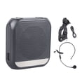 thumbnail image 1 of Amplificador de voz con pantalla recargable, amplificador portátil de cintura con micrófono y auriculares para enseñar, 1 of 15