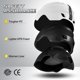 thumbnail image 2 of Set de casco y antiparras de esquí Odoland blanco talla M 54-56 cm, 2 of 8