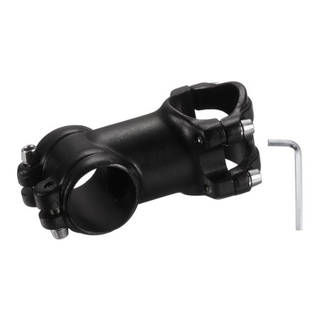 uxcell 31.8mm Bike Stem 7 Degree 60mm Aluminum Alloy Bicycle Handlebar Stem with Hex Wrench for Mountain Road Bike BMX MTB Cycling, Black