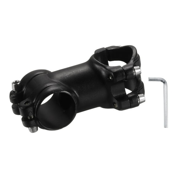 uxcell 31.8mm Bike Stem 7 Degree 60mm Aluminum Alloy Bicycle Handlebar Stem with Hex Wrench for Mountain Road Bike BMX MTB Cycling, Black