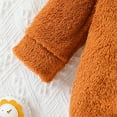 thumbnail image 6 of DHFJKG Baby Boys Girls Thick Fuzzy Jumpsuit Long Sleeve Hooded Zipper Onesie With Cartoon Lion Shape For Unisex 0-18 Months Home Comfort Jumpsuits, 6 of 8