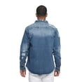 thumbnail image 5 of Victorious Men's Long Sleeve Button Up Denim Shirt, Multiple Colors and Sizes, 5 of 8