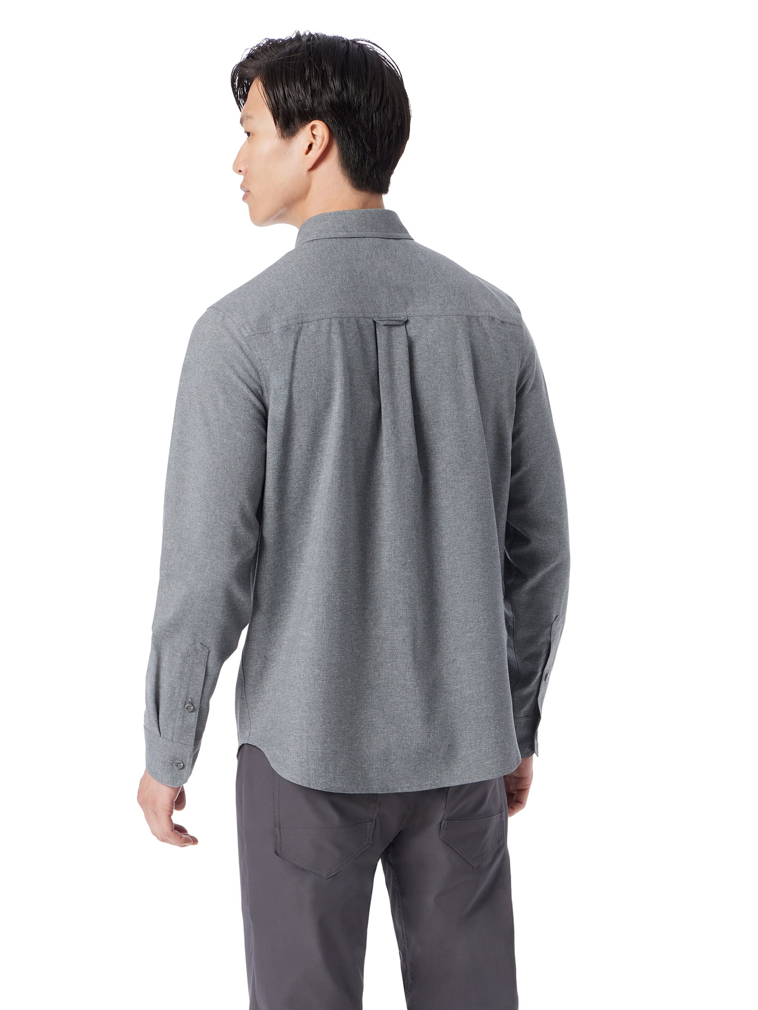 Bass & Co. Men's and Big Men's Easy Travel Shirt with Long Sleeves, Sizes S-3XL