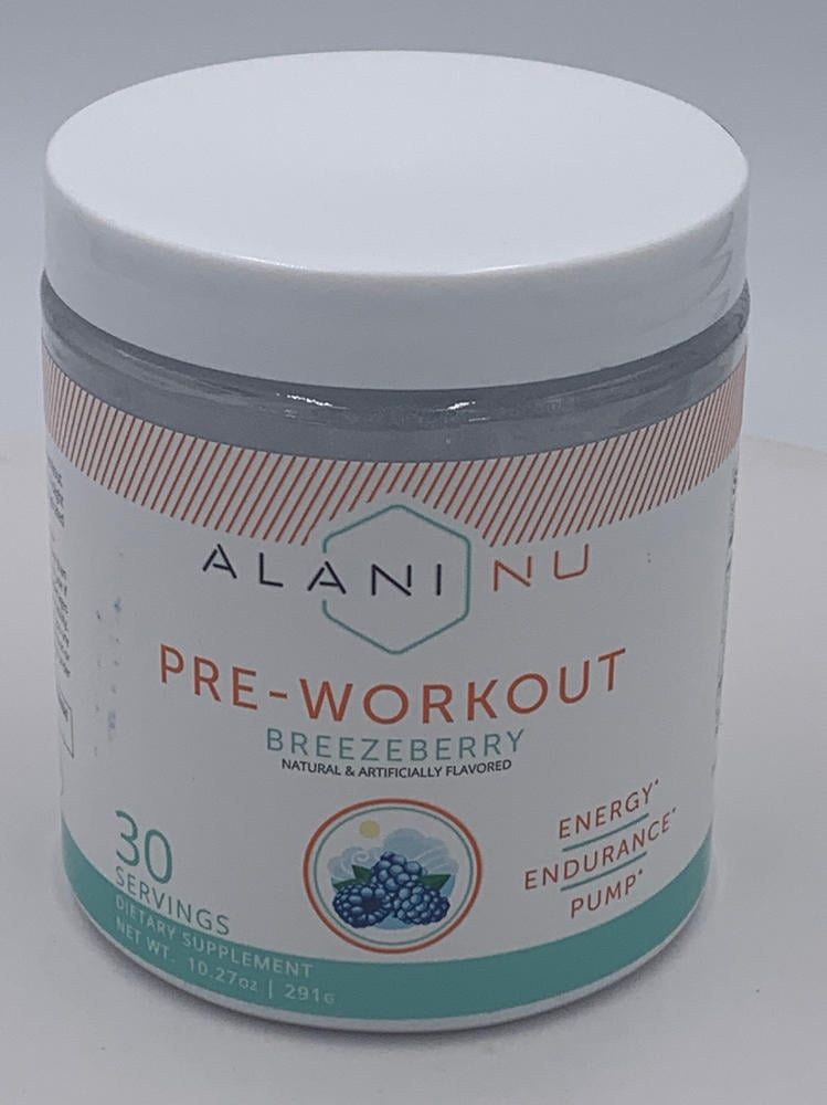Alani Nu PreWorkout Supplement Powder, Breezeberry, 30 Servings