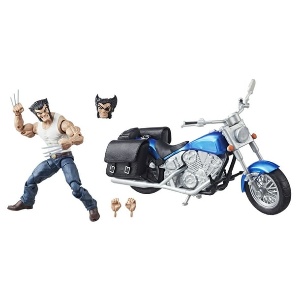 Figura de acción Marvel Legends Series Wolverine con motocicleta