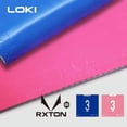 thumbnail image 2 of Original LOKI RXTON 1&3 Blue Pink Table Tennis Rubber Pimples-in Tacky Ping Pong Rubber with Powerful Elastic Sponge RXTON 3 Black, 2 of 6