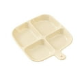 Divided Plates For Kids Adults Compartment Plates Lightweight Reusable