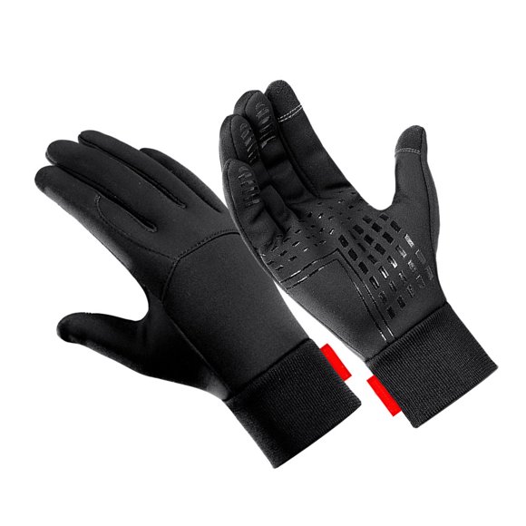 TABLETREANDS 1Par Guantes Negros Para Y Senderismo Con Pantalla Táctil Antideslizantes Y Protección Térmica