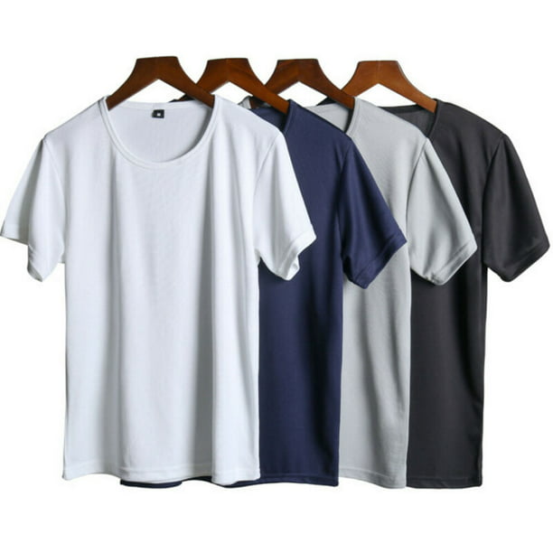 Anti Dirty Waterproof Men's Athletic T-Shirt Moisture-Wicking Fit Quick Dry Short-Sleeve Sports Quick Dry Tee - Walmart.com