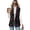 Cherry Print Pattern, variant on Chririnla Autumn Camo Leaf Print, Button Down Slim Fit Women's Sleeveless Waistcoat Vest Woven Fabric Women's Sleeveless Suit Vest for Work Spring