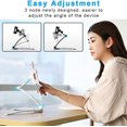 thumbnail image 3 of ShenMo 1 silver gray lazy kitchen tablet wall mount bracket, universal 2 in 1 kitchen wall mount foldable tablet bracket support adjustable lazy tablet phone bracket for kitchen desk top reading, 3 of 5
