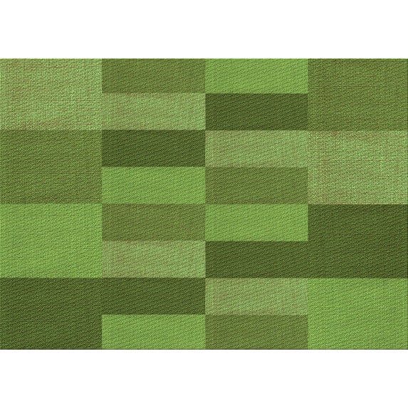 Ahgly Company Indoor Rectangle Patterned Seaweed Green Area Rugs, 2' x 4'