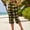 Yellow, variant on BUIGTTKLOP Womens Capris Drawstring Elastic High Waisted Capri Pants Plaid Cropped Pajamas Pants with Pockets