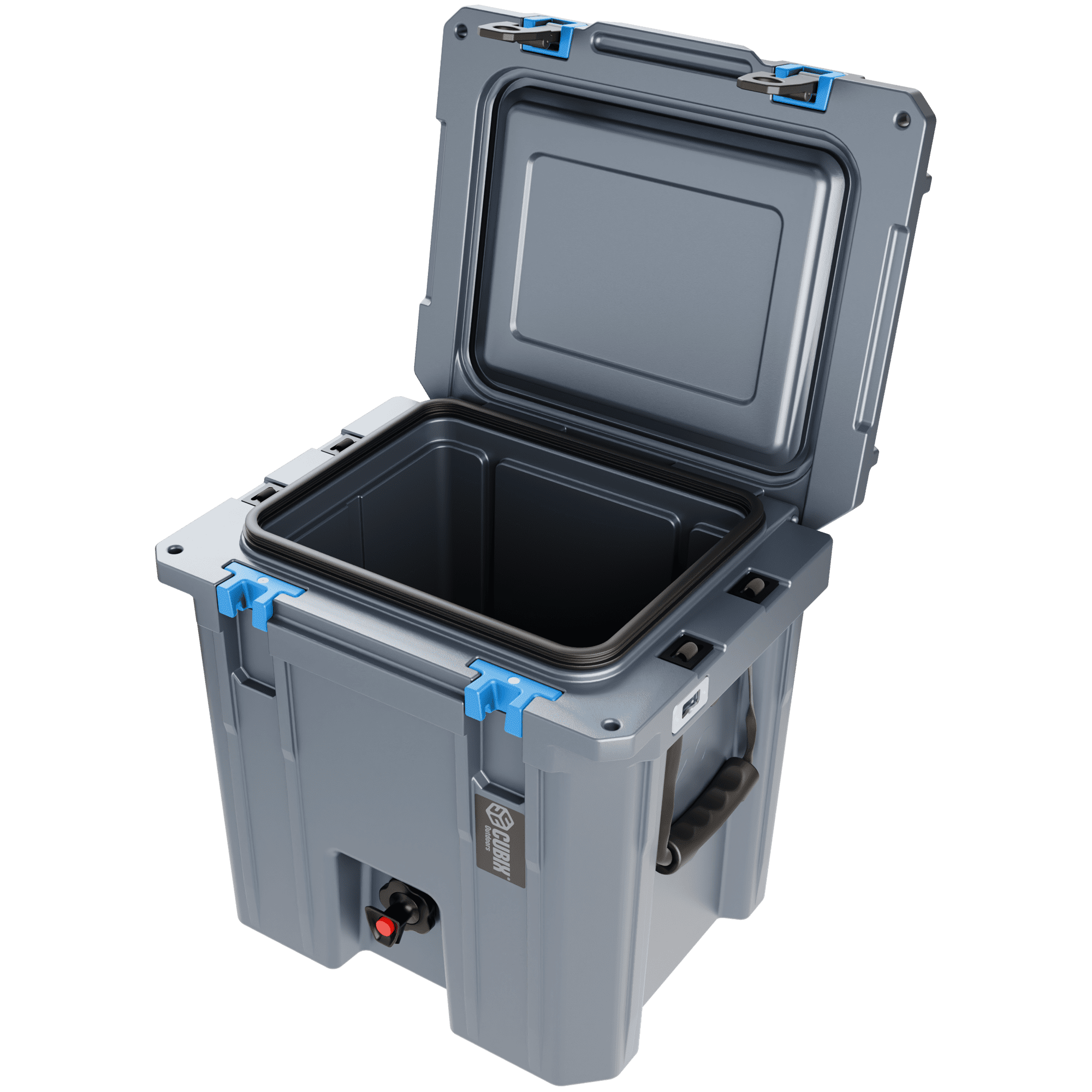 Cubix Outdoors® QuadraX 5 GAL 2-in-1 Portable Insulated Hard Beverage Dispenser and Cooler Fits 14 Cans - Granite Grey