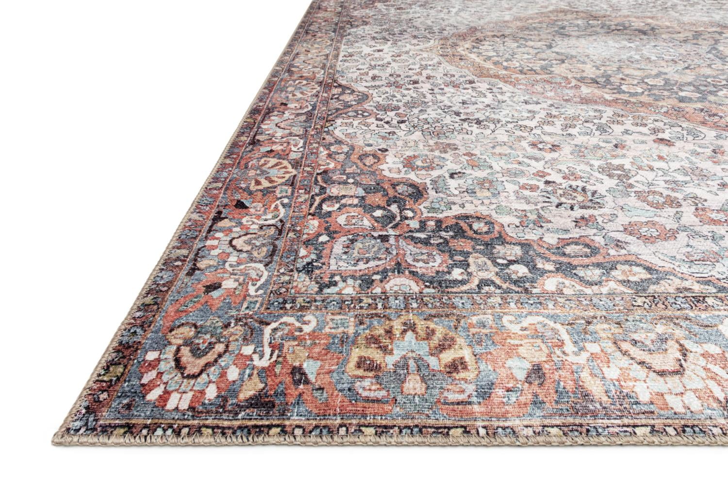 Loloi Wynter WYN-01 Red / Multi Oriental Area Rug 5'-0" x 7'-6"