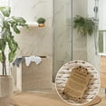 thumbnail image 2 of Casafield 2-Section Laundry Hamper with Lid and Removable Liner Bags - Whitewash White, Woven Water Hyacinth Laundry Basket for Clothes, 2 of 7