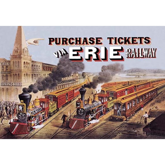 Purchase Tickets via Erie Railway Museum quality giclee print canvas wrap(20" x 30")