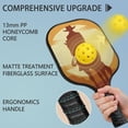 thumbnail image 2 of Pickleball Paddles Set Of 2, Fiberglass Surface, West & Cowboy Print, 4 Balls & Bag, 2 of 5