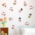 thumbnail image 1 of Isvgxsz 2025 New Clearance Household Layout Christmas Snowman Luminous Sticker Decorative Sticker Removable Glue Small Sticker, 1 of 7