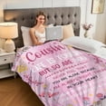 thumbnail image 3 of Cousin Gifts Cousin Blanket Gifts for Cousin Birthday Gifts for Cousin Female Throw Blankets for Women Cousin for Christmas Thanksgiving 50"x60", 3 of 6