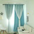 thumbnail image 2 of Ounissouiy Sombras de ventana azul y tipo gancho 250*100*0.1 cm, 2 of 6