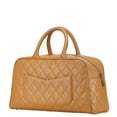 thumbnail image 2 of Pre-Owned Chanel Matelasse Coco Mark Bowling Bag Handbag Beige Caviar Skin Women's... (Good), 2 of 8