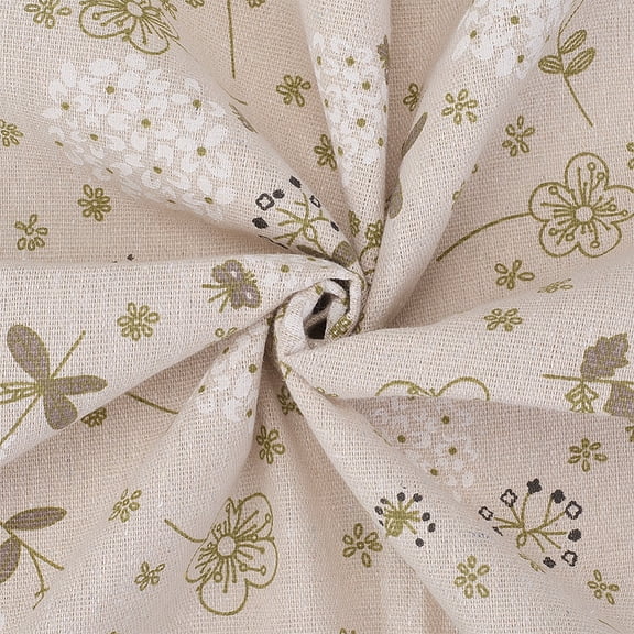 1 Yard 63 Inch Mixed Color Floral Cotton Linen Fabric Flowers Rectangle Fabric Sewing Making Quilting Home Decoration Beginners Craft