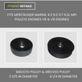 thumbnail image 3 of Serpentine Belt Idler Pulley Set 4.3 5.0 5.7 6.2 L MPI Pulleys Compatible with Mercruiser Marine V6 & V8 Engines by FASWORX, 3 of 4